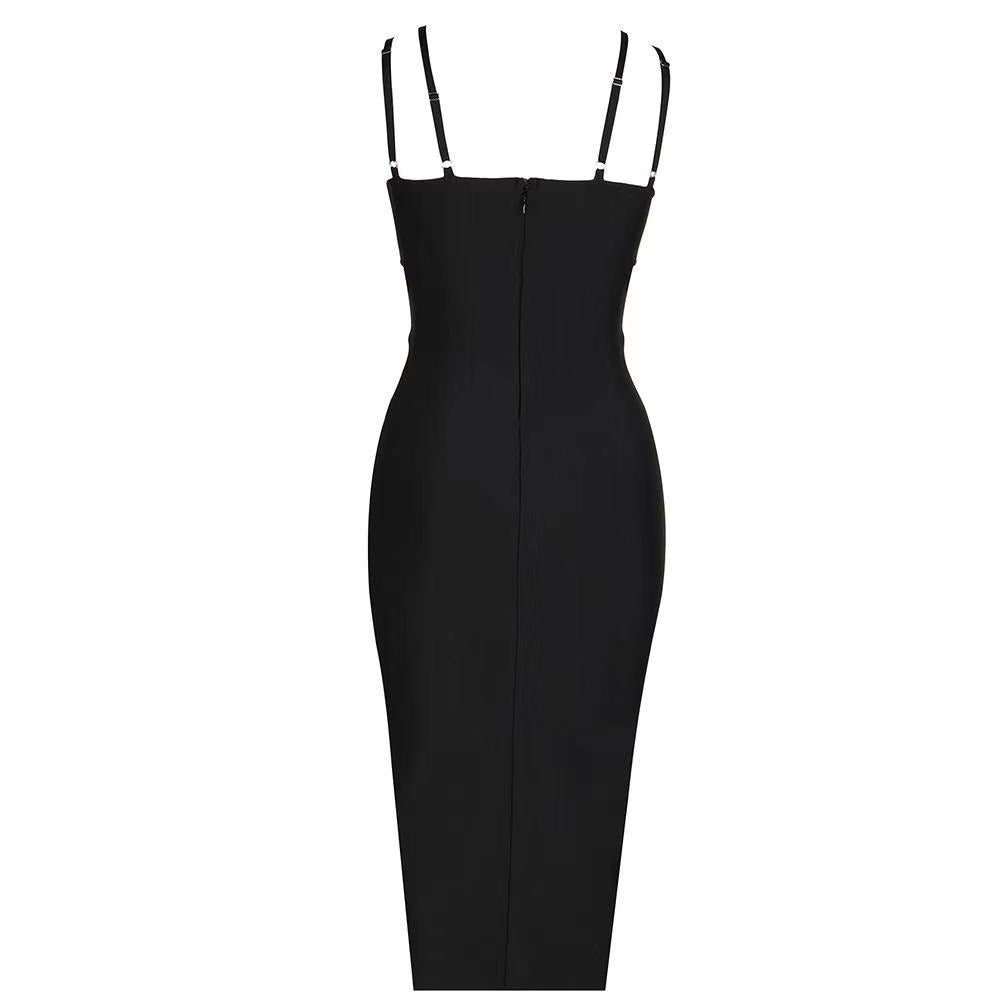 Summer Beaded Shell Hollow Out Cutout Sexy Strap Dress