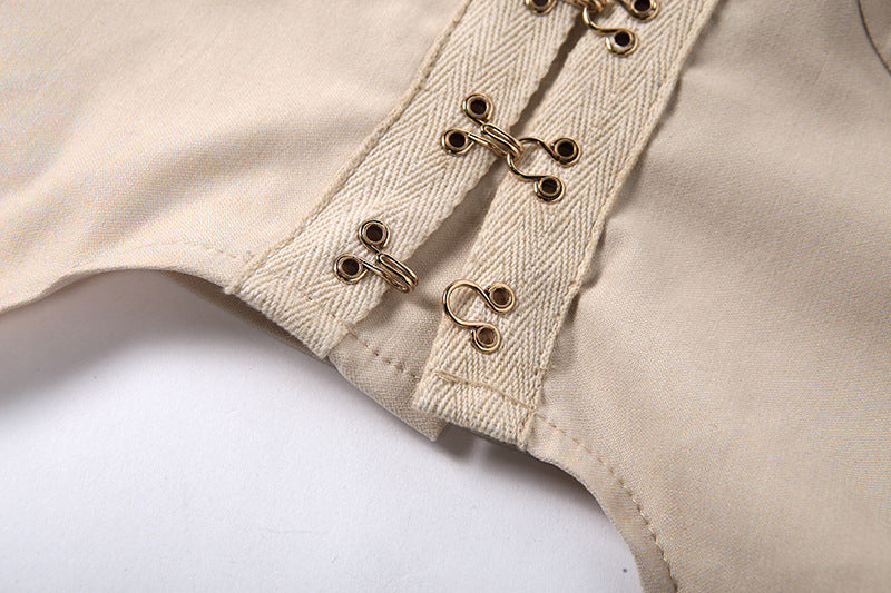 Spring Summer Women Clothing Strap Backless Creative Rivet Sexy Slim Fit Tank Top Women